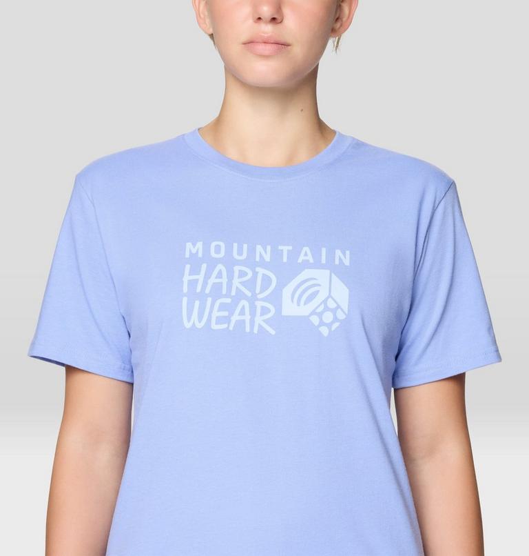 Women's MHW Logo Short Sleeve, Color: Light Illusion, image 4