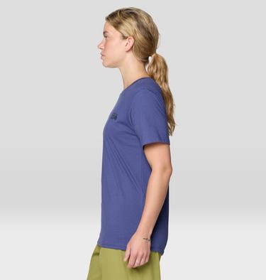 Women's MHW Box Logo Short Sleeve, Color: Lapis Dusk, image 7