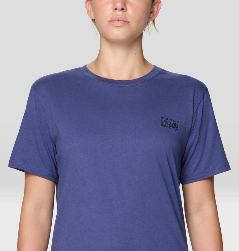 Women's MHW Box Logo Short Sleeve, Color: Lapis Dusk, image 4