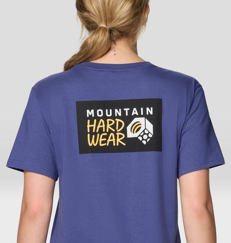 Women's MHW Box Logo Short Sleeve, Color: Lapis Dusk, image 5