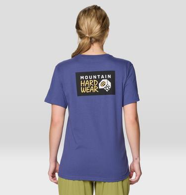 Women's MHW Box Logo Short Sleeve, Color: Lapis Dusk, image 6