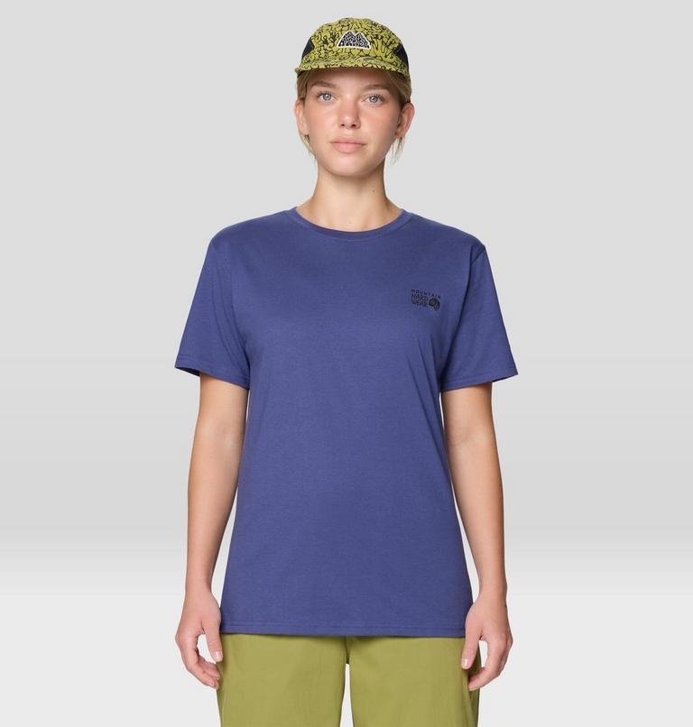 Women's MHW Box Logo Short Sleeve, Color: Lapis Dusk, image 1