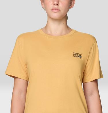 Women's MHW Box Logo Short Sleeve, Color: Sundown Gold, image 4