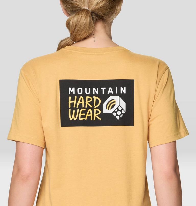 Women's MHW Box Logo Short Sleeve, Color: Sundown Gold, image 5