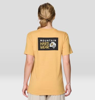Women's MHW Box Logo Short Sleeve, Color: Sundown Gold, image 2