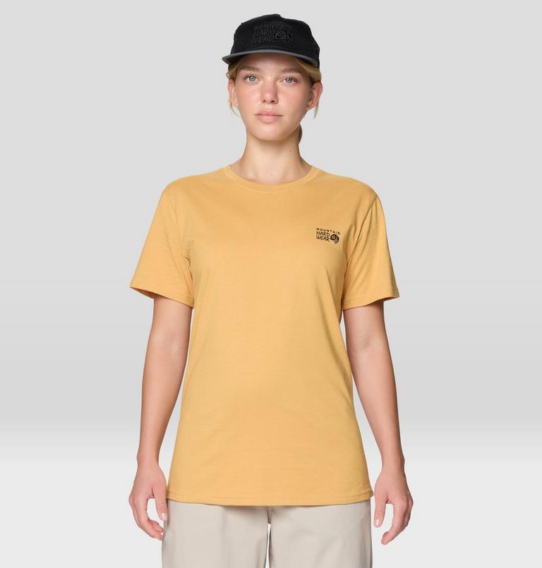 Women's MHW Box Logo Short Sleeve, Color: Sundown Gold, image 1