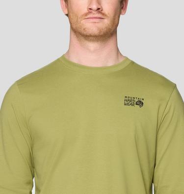 Men's MHW Back Logo Long Sleeve, Color: Fatigue Green, image 4