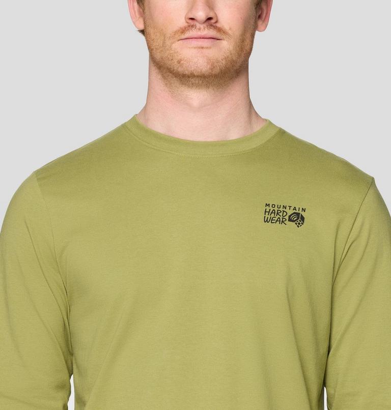 Men's MHW Back Logo Long Sleeve, Color: Fatigue Green, image 4