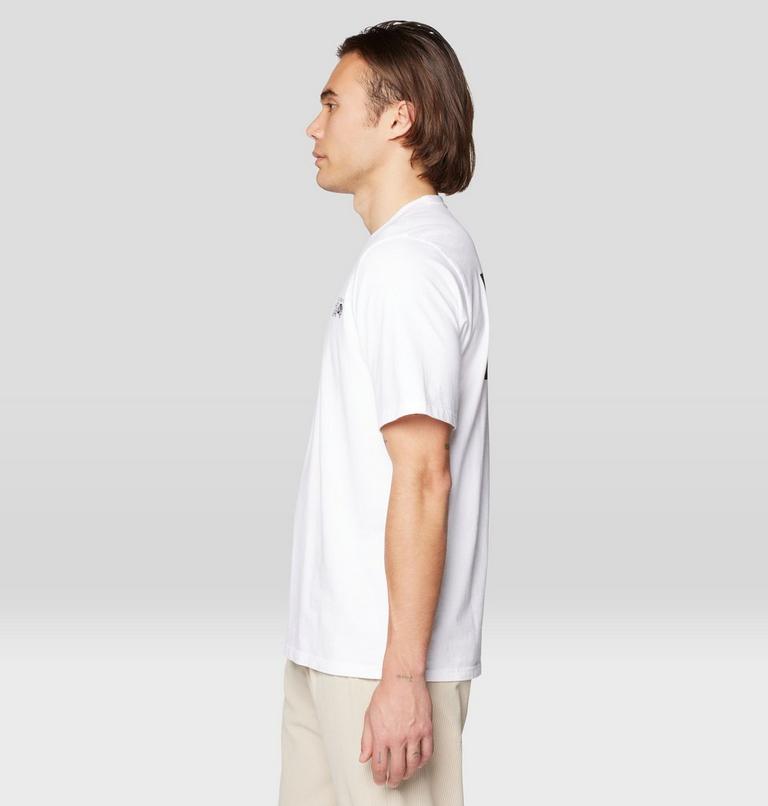 Men's MHW Box Logo Short Sleeve, Color: White, image 3