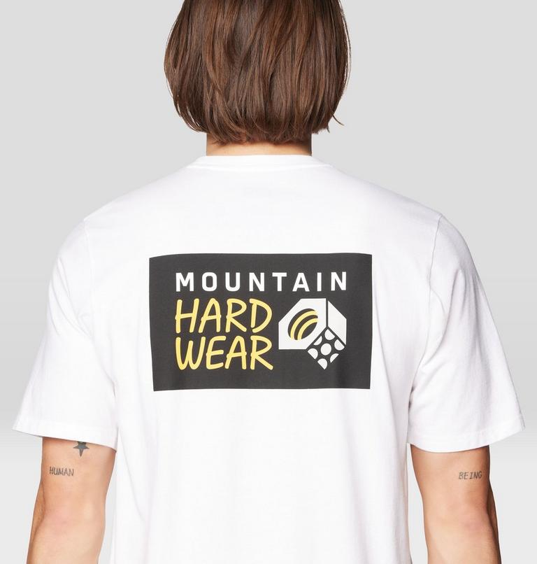 Men's MHW Box Logo Short Sleeve, Color: White, image 5
