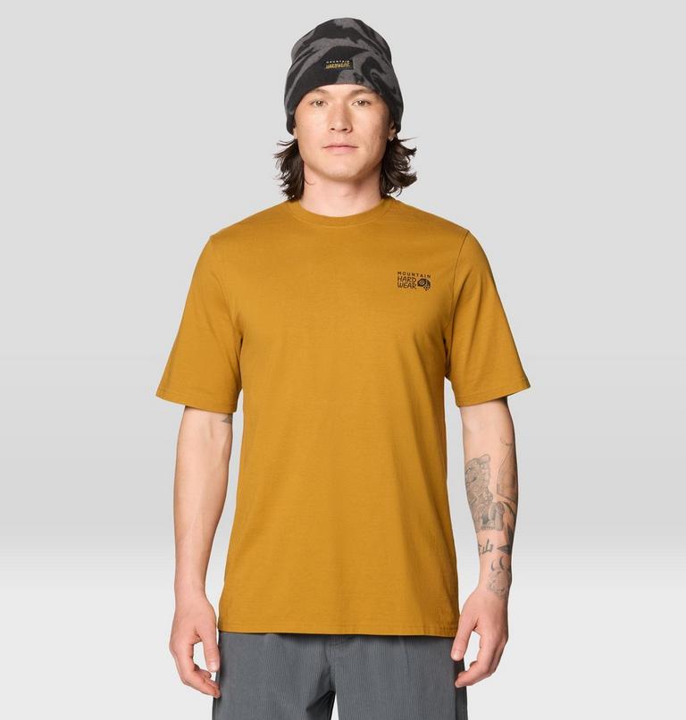 Men's MHW Box Logo Short Sleeve, Color: Underbrush, image 1