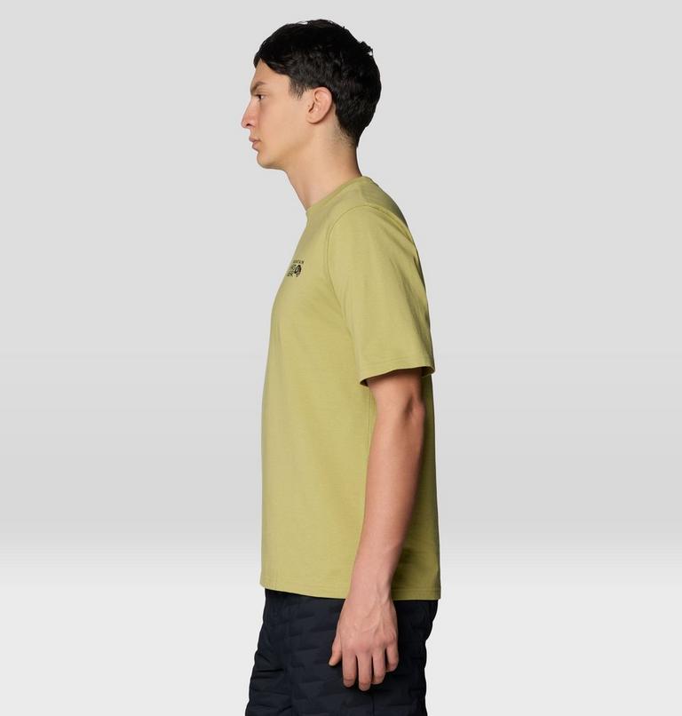 Men's MHW Box Logo Short Sleeve Shirt, Color: Forest Moss, image 3