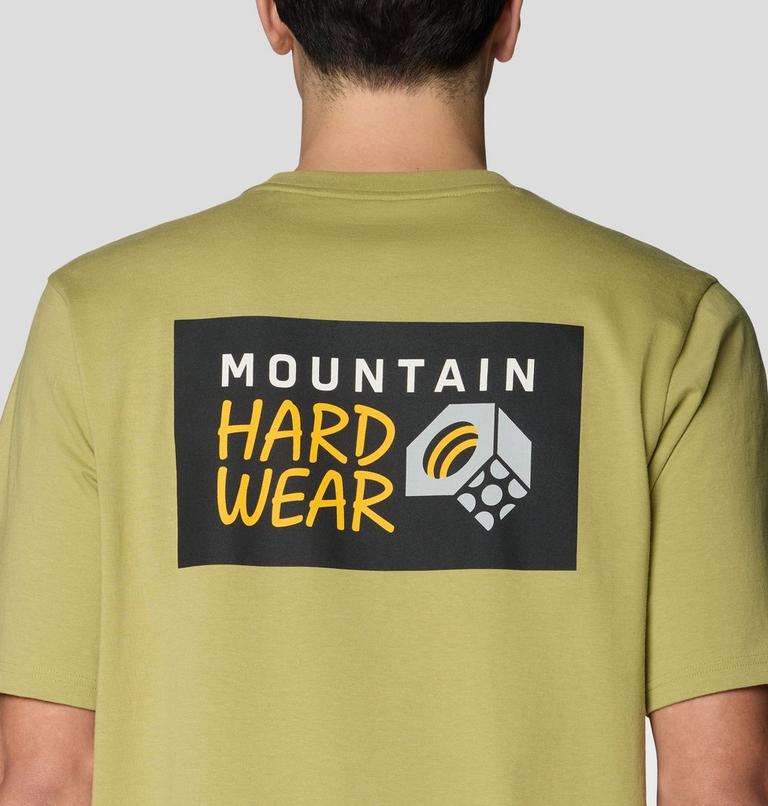 Men's MHW Box Logo Short Sleeve Shirt, Color: Forest Moss, image 5