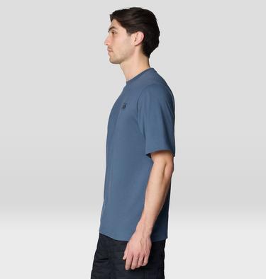 Men's MHW Box Logo Short Sleeve Shirt, Color: Astral Blue, image 15