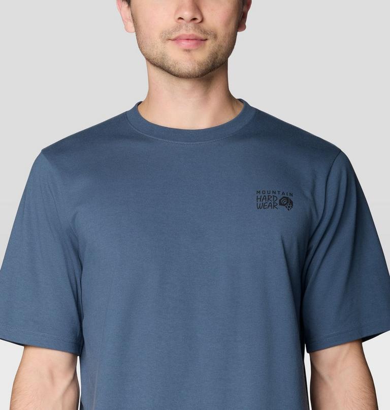 Men's MHW Box Logo Short Sleeve Shirt, Color: Astral Blue, image 4