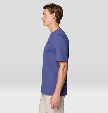 Men's MHW Box Logo Short Sleeve, Color: Lapis Dusk, image 3