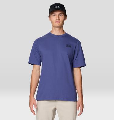 Men's MHW Box Logo Short Sleeve, Color: Lapis Dusk, image 1