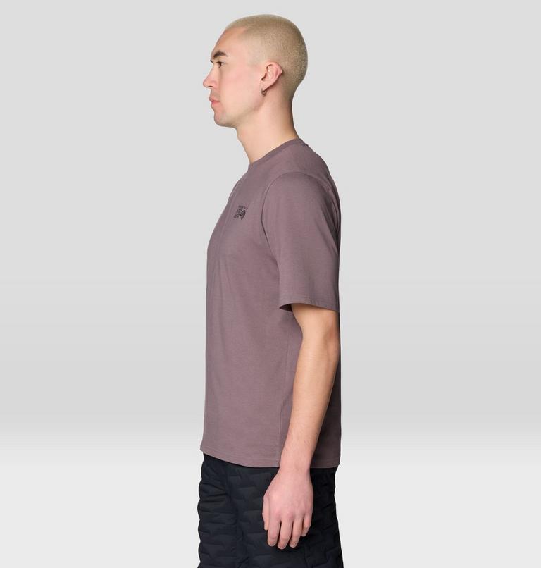 Men's MHW Box Logo Short Sleeve Shirt, Color: Purple Sage, image 3