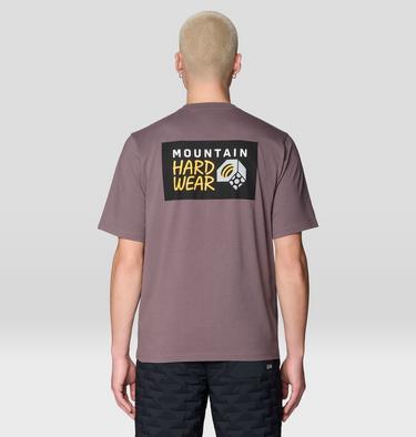 Men's MHW Box Logo Short Sleeve Shirt, Color: Purple Sage, image 6