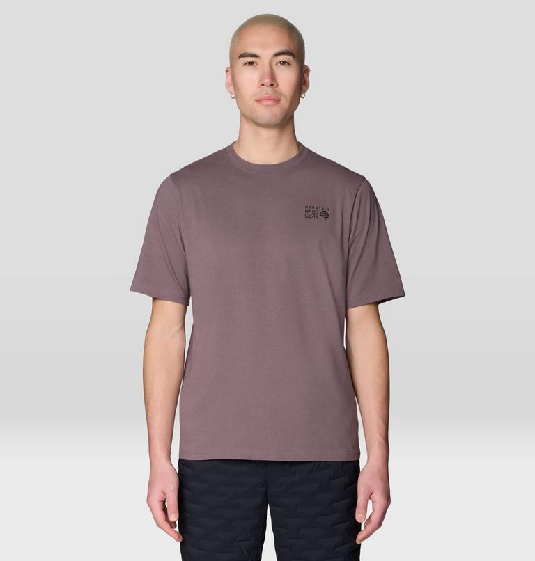 Men's MHW Box Logo Short Sleeve Shirt, Color: Purple Sage, image 1