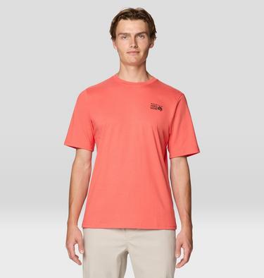 Men's MHW Box Logo Short Sleeve, Color: Alpine Glow, image 5