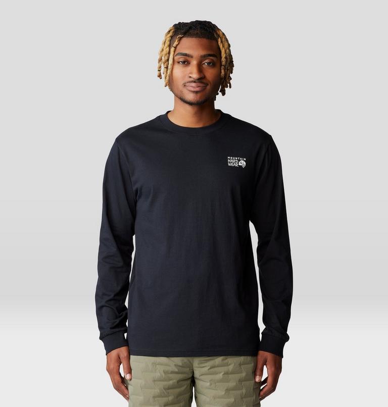 Men's MHW Box Logo Long Sleeve, Color: Black, image 1