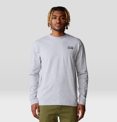 Men's MHW Box Logo Long Sleeve, Color: Hardwear Grey Heather, image 9