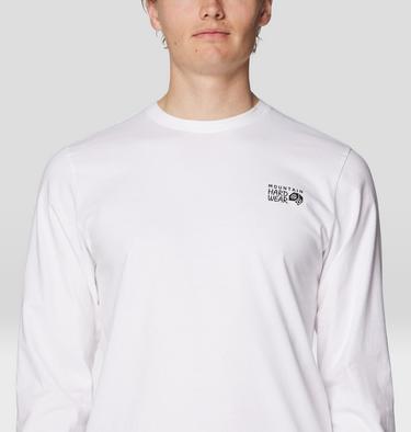 Men's MHW Box Logo Long Sleeve, Color: White, image 16