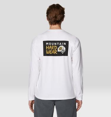 Men's MHW Box Logo Long Sleeve, Color: White, image 14