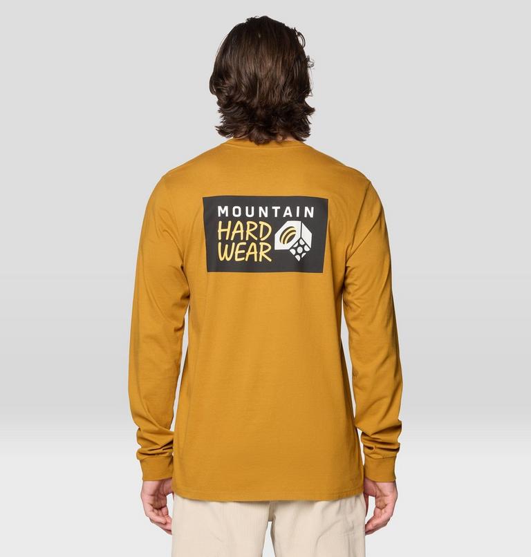Men's MHW Box Logo Long Sleeve, Color: Underbrush, image 2