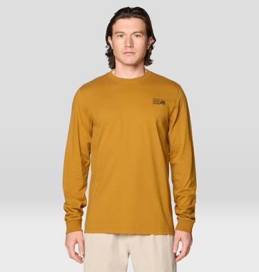 Men's MHW Box Logo Long Sleeve, Color: Underbrush, image 5