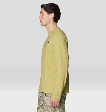 Men's MHW Box Logo Long Sleeve Shirt, Color: Forest Moss, image 11
