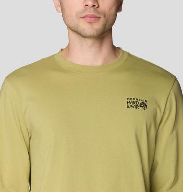 Men's MHW Box Logo Long Sleeve Shirt, Color: Forest Moss, image 12