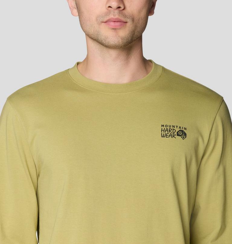 Men's MHW Box Logo Long Sleeve Shirt, Color: Forest Moss, image 4