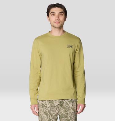 Men's MHW Box Logo Long Sleeve Shirt, Color: Forest Moss, image 5
