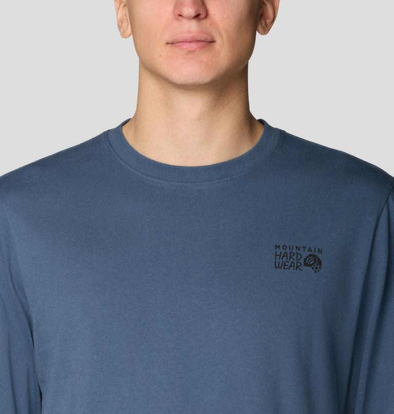 Men's MHW Box Logo Long Sleeve Shirt, Color: Astral Blue, image 4