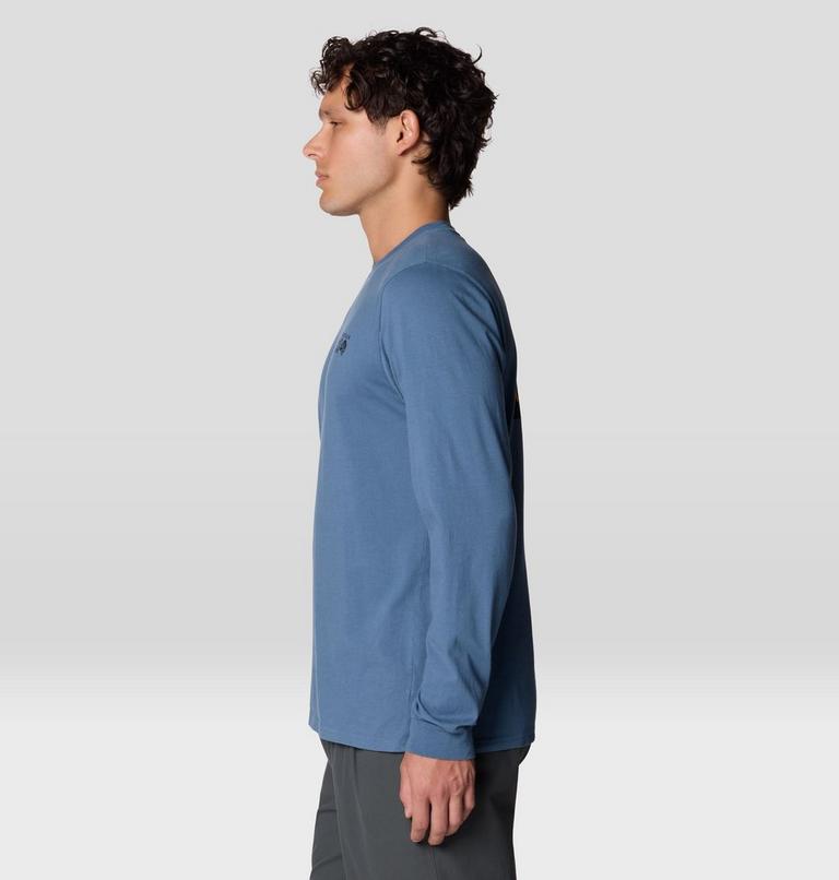 MHW &agrave; manches longues avec logo, Color: Adriatic Blue, image 3