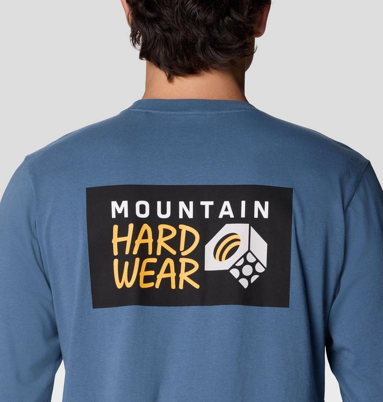 MHW &agrave; manches longues avec logo, Color: Adriatic Blue, image 4