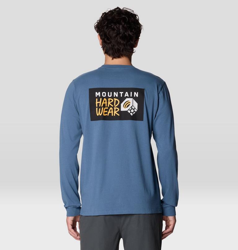 MHW &agrave; manches longues avec logo, Color: Adriatic Blue, image 2