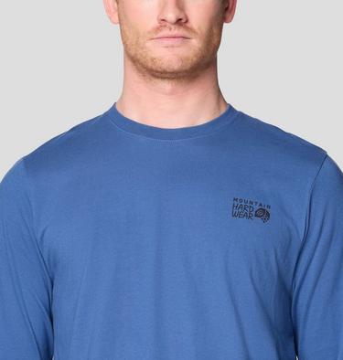 Men's MHW Box Logo Long Sleeve, Color: Better Blue, image 4