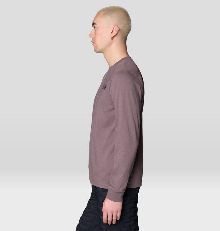 Men's MHW Box Logo Long Sleeve Shirt, Color: Purple Sage, image 3