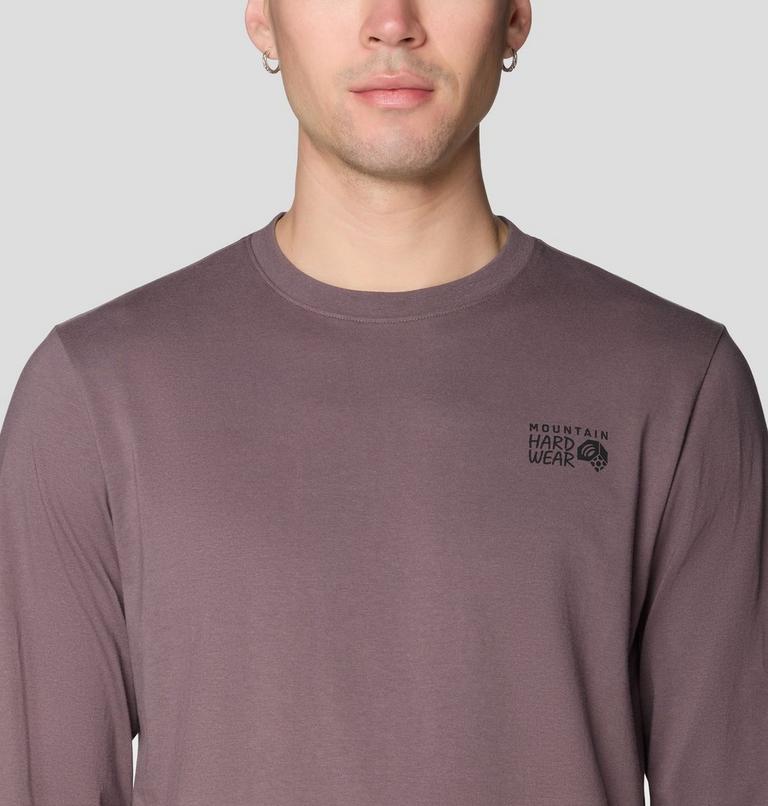 Men's MHW Box Logo Long Sleeve Shirt, Color: Purple Sage, image 4
