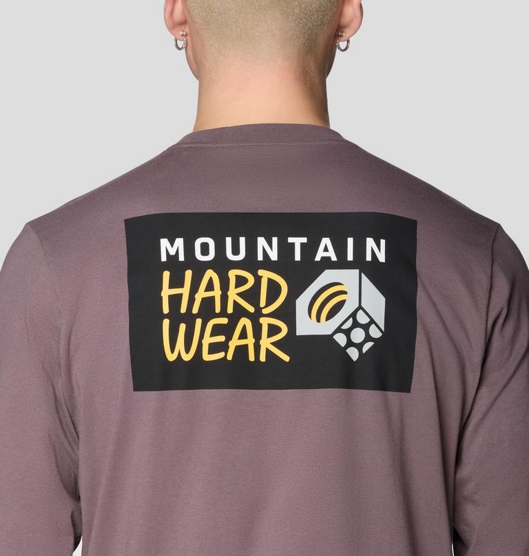 Men's MHW Box Logo Long Sleeve Shirt, Color: Purple Sage, image 5