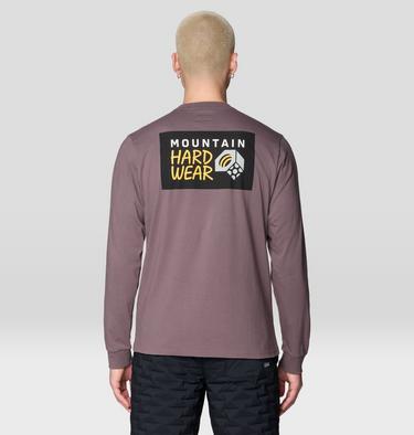 Men's MHW Box Logo Long Sleeve Shirt, Color: Purple Sage, image 8