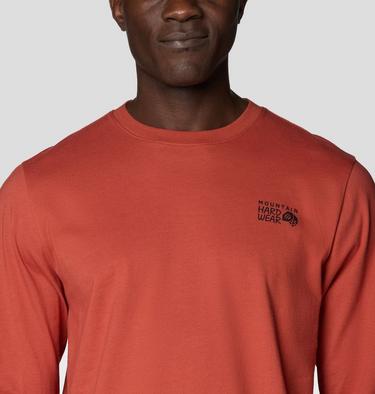 Men's MHW Box Logo Long Sleeve Shirt, Color: Mars Red, image 20