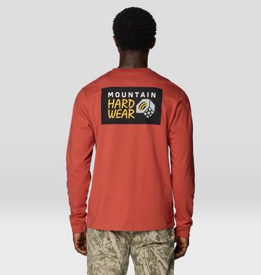 Men's MHW Box Logo Long Sleeve Shirt, Color: Mars Red, image 10