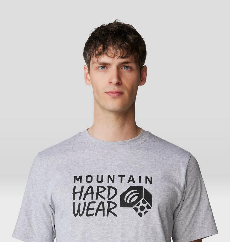 Men's MHW Logo Short Sleeve, Color: Hardwear Grey Heather, image 4