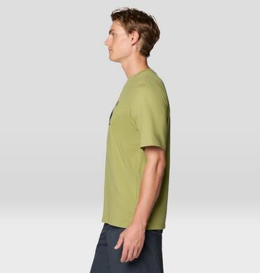 Men's MHW Logo Short Sleeve, Color: Fatigue Green, image 3