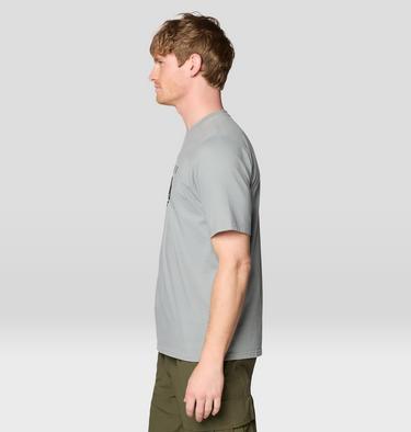 Men's MHW Logo Short Sleeve, Color: Wet Stone, image 3