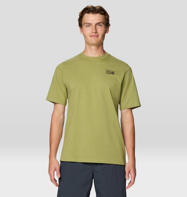 Men's MHW Back Logo Short Sleeve, Color: Fatigue Green, image 5